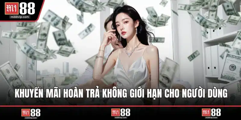 Khuyến mãi hoàn trả không giới hạn cho người dùng